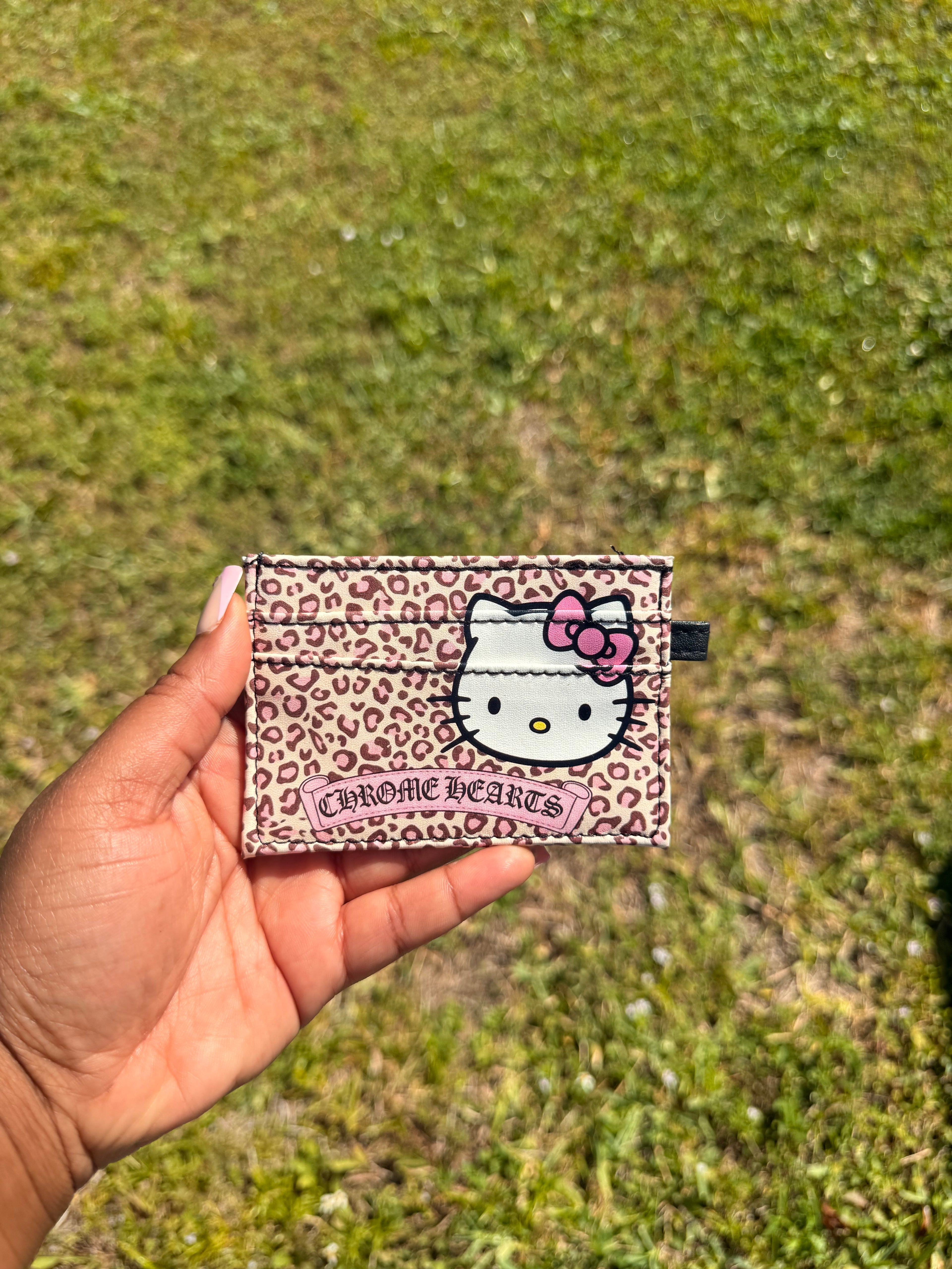 PINK CHROME CHEETAH WALLET