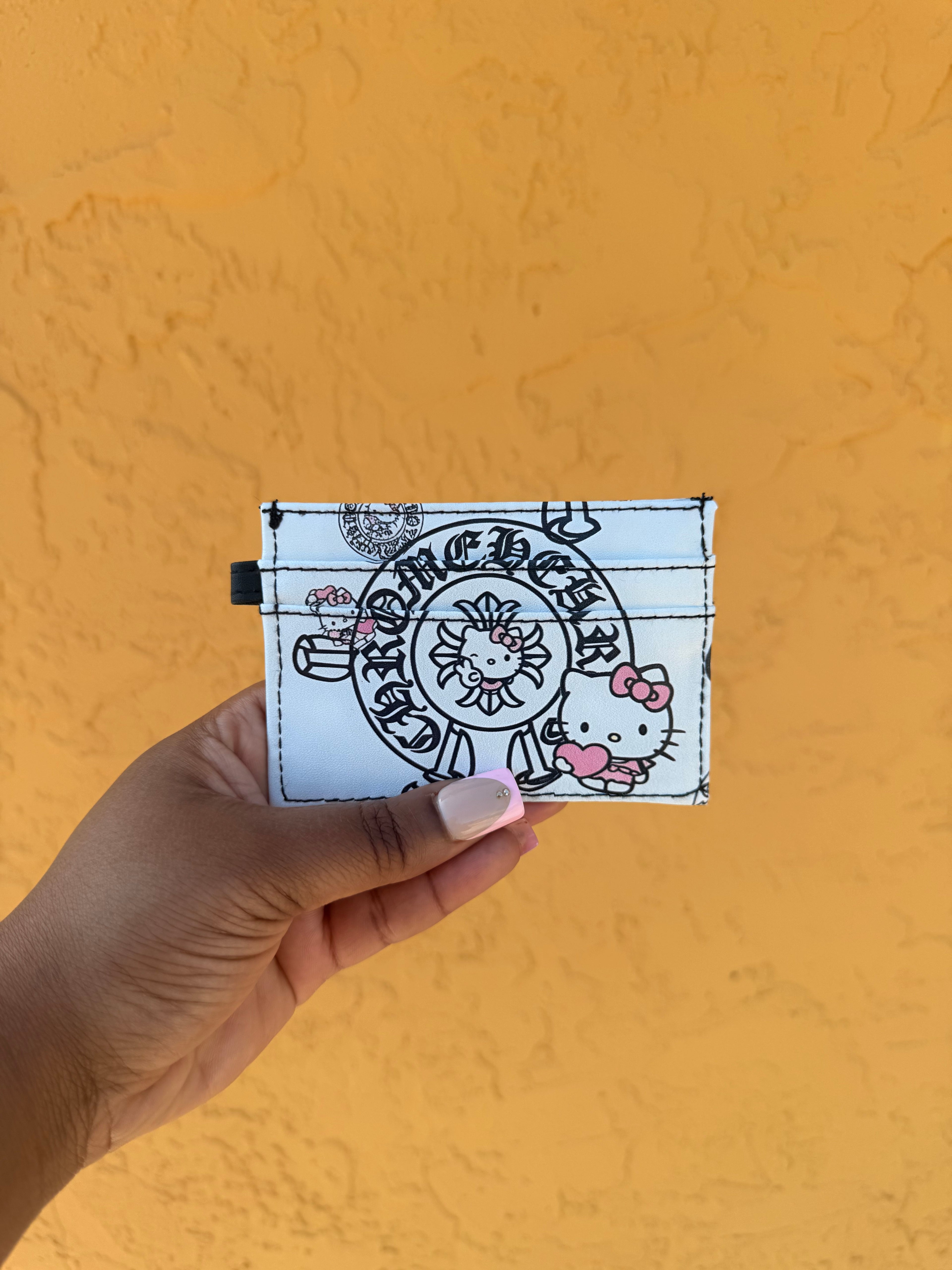 CHROME KITTY WHITE WALLET