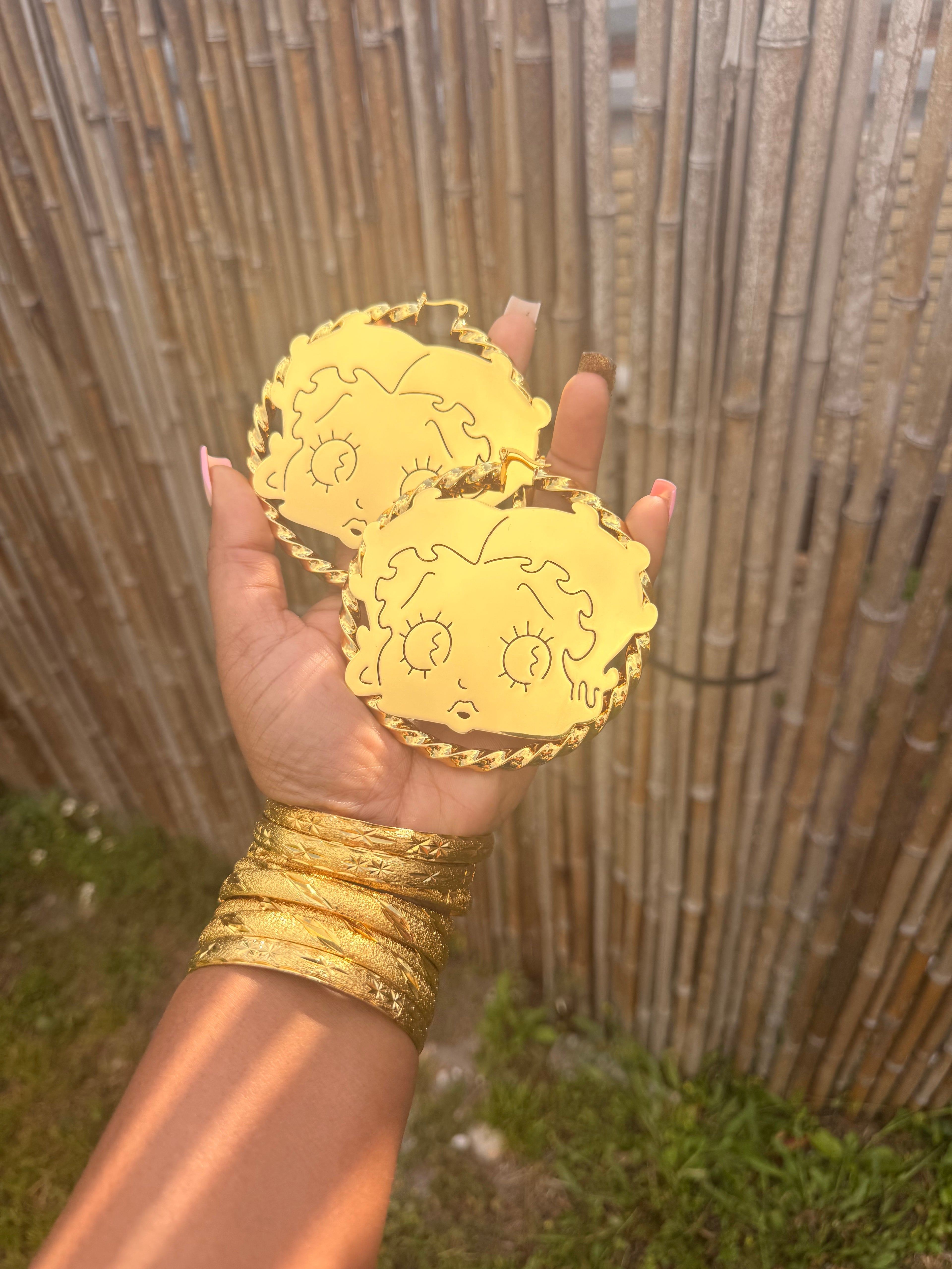 RICH GIRL BETTY HOOPS